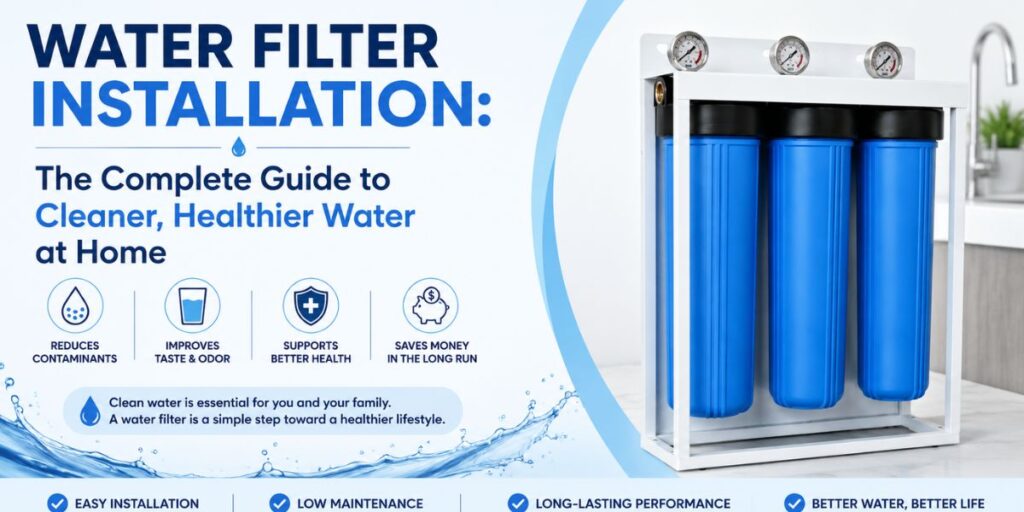 Professional Water Filter Installation for Whole House Water Filtration System