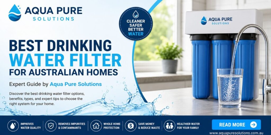 Best Drinking Water Filter for Australian Homes with Advanced Water Filtration System by Aqua Pure Solutions