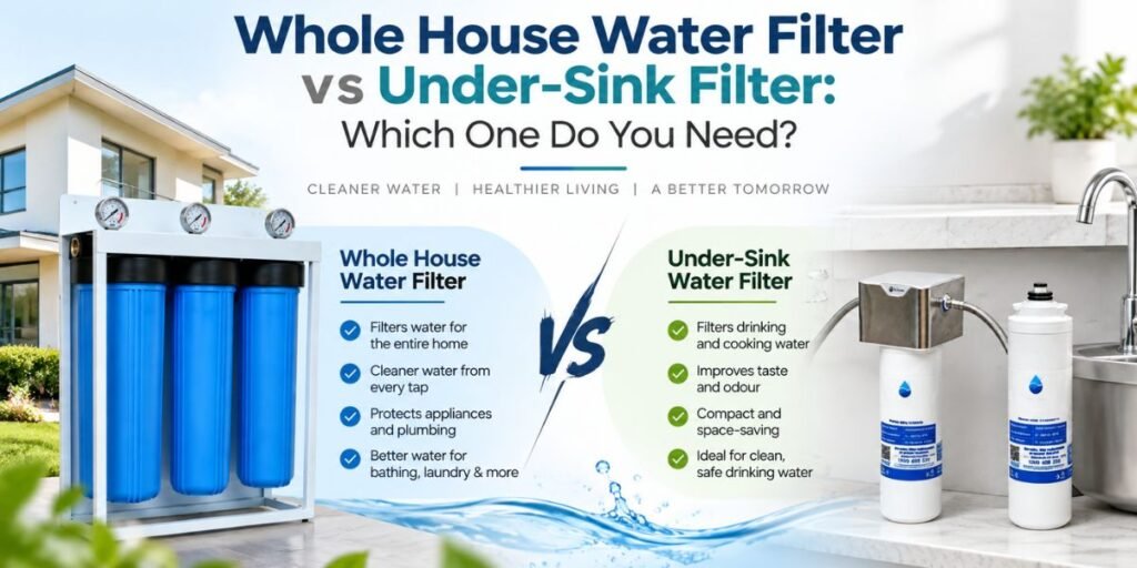 Whole House Water Filter vs Under-Sink Filter – Which One Do You Need?