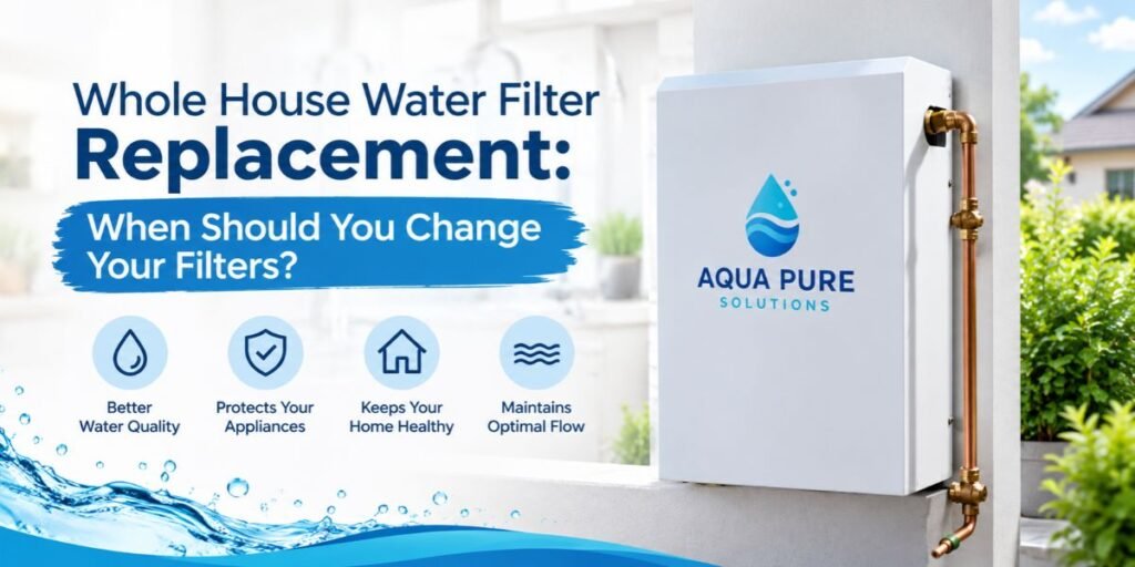 Whole house water filter replacement system and benefits of changing filters